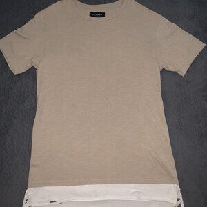 PacSun Cream Solid T-Shirt